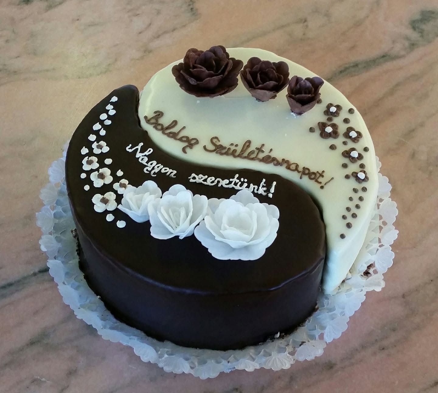 Fodor Yin-Yang Születésnapi Torta